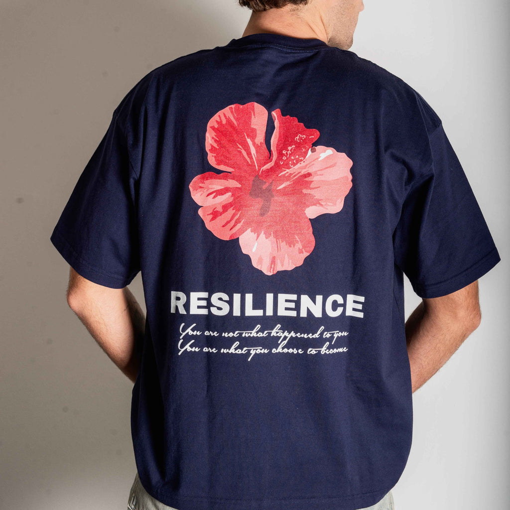 t-shirt blu navy Resilience